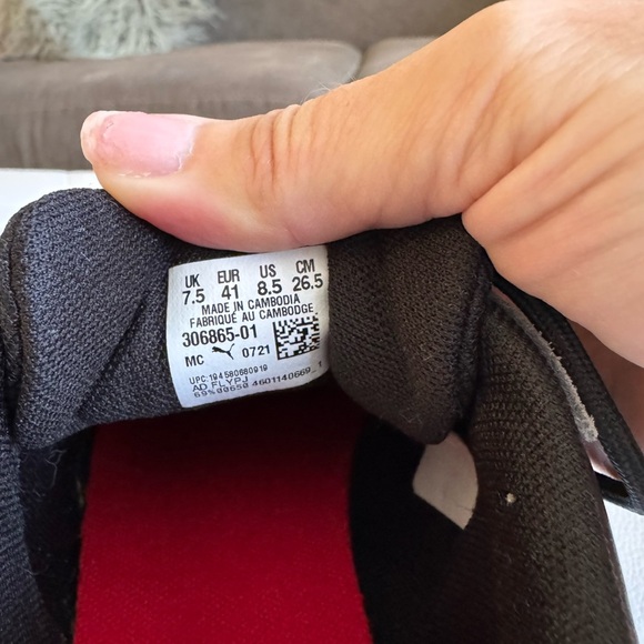 Puma Ferrari Men's Black and white R Cat Machina Racing Shoes size 8.5 - Picture 9 of 12